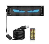 Aboiled LED Flexible Screen Windshield Panel Led Eyes Display 20x 64 Devil Eyes Display Screen Display Screen for SUV Truck Auto Digital Eyes App Control Screen