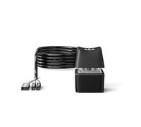 Aboiled LED Light Computer Desktop Switch PC Motherboard External Power Button Extension Cable for Home Office 1.65M Black
