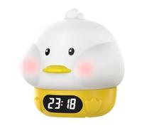 Aboiled Light Alarm Clock, Adults and Children'S Bedrooms, Features Snooze Function and USB Charger Port, Dual Alarms Duck