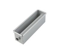 Aboiled Long Cake Baking Pan Flowing Heart Cake Mold Aluminium Alloy Square Bread Loaf Pan with Center Tube DIY Cake Tools Easy to Use B