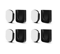 Aboiled Magnetic Remote Control Holder Wall Mount, 4 Pair Remote Control Organizers Storage Self-Adhesive TV Remote Black Easy to Use