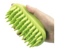 Aboiled Medium Large Pet Shampoo Brush for Long& Short Hair Dogs Cats,Anti-Skid Rubber Grooming Tool for Pet Mouse Green