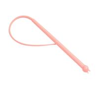 Aboiled Mulated Mouse Tail Cat Toy Cat Teaser Funny Stick Silicone Long Tail Pet Interactive Toys Easy to Use Pink