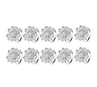 Aboiled Napkin Ring Collection Decorative Set of 10PCS for Cloth Napkins Napkin Holder Kitchen Decor WEdding Decor Silver Easy Install