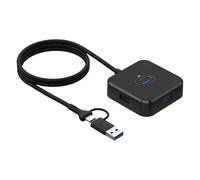 Aboiled One Drag Four Expansion USB 3.0 4-In-1 Splitter HUB Laptop U Disk Multi-Interface Extension Dock