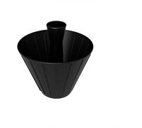 Aboiled Origami Cone Design Coffee Filter Cup Reusable Hand Brewed Coffee Dripper Strainer with 155mm Filter Paper Black