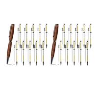 Aboiled Pen Sets for Wood Turner 7mm Slim Pen Turning Set with Refill Lathe Accessories for Making Office Classroom DIY 20pcs A