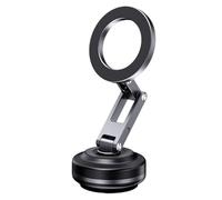 Aboiled Phone Holder Upgraded Magnetic Car Phone Holder 360° Rotation Anti-Slip Shockproo Vacuum Suction Universal Fit for All Phones Grey
