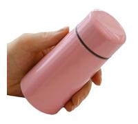 Aboiled Pink Vacuum Stainless Steel Water Bottle for Children, Thermostatic Small Tea Cup for Students
