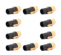 Aboiled Plug Locking Connector 10pcs PA66 Material 3Pins IP65 Grade Waterproof 10 Male Plugs