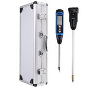 Aboiled Professional Soil Nutrient Meter EC Value Conductivity Tester Quick-Acting Nitrogen Analyzer Ground Temperature Detector Fertility Tester LY606+LY601