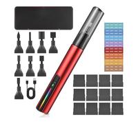Aboiled Reciprocating Detail Sanding Tool USB Rechargeable Electric Pen Sander with 12 Self-Adhesive Sandpaper Sheets