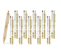 Aboiled Retractable Pen Kit for Wood Turning 7mm Click Pen Kit with Refills Lathe Turning Supplies for DIY Friends
