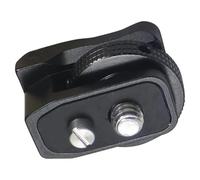 Aboiled Rig Extension Bar DSLR Camera Cage Mount Adapter with 1/4 Mounting Hole TTL Flash Led Light DV Cold Shoe Black