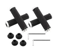 Aboiled Road Cycling Handlebar Grips Anti-Skid Rubber Bicycle Grips Mountain Bike Lock on Bicycle Handlebars End Grips White