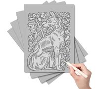 Aboiled Rubber Carving Blocks for Engraving Art Projects- Linoleum Blocks(4Pcs), 9 X 12 Inch for Printmaking Tools