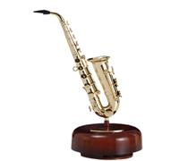Aboiled Saxophone Classical Instruments Pipa Music Box Home Wine Cabinet Decorations Violin Guitar Octave Box Home Decoration