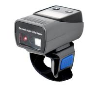 Aboiled Scanning Support Ring Barcode Scanner, Bluetooth Finger QR Code Reader, 1D /2D Mini with Screen