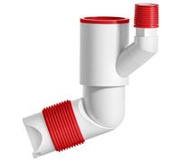 Aboiled Sewer Pipe Insect Proof 2 Piece Floor Drain Pipe for Washing Machine Joint 360° Rotation Wall Drainage Anti-Odor Anti Backflow A