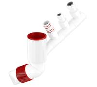 Aboiled Sewer Pipe Washing Machine Anti-Odor Floor Drain Pipe 4 Joint 360° Rotation Wall Drainage Insect Proof Anti-Backflow C