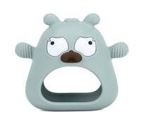 Aboiled Silicone Teething Gloves Cute Dog Teether Toys for Newborn Dental Care Gums Sucking Needs Morandi