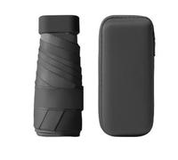 Aboiled Six Fold Card Umbrella Portable Pocket Capsule Umbrella Anti-Ultraviolet for Rain and Shine Sunscreen Umbrella,C