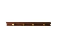 Aboiled Sliding Solid Wood Wall Hanger A Row of Multifunctional Wall Hooks At the Entrance Clothes Storage Rack,4 Hooks