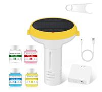 Aboiled Solar Powered 7 in 1 Tuya ZigBee WiFi Intelligent Chlorine Meter Floating Water Quality Tester for Swimming Pools PH ORP Temp