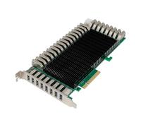 Aboiled ST6101 6Pin 160GT/S PCIe2.1 X8 5Gbps 8CH 32Port USB 3.0 PCIe Adapter Card for Desktops