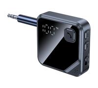 Aboiled Stereo 2-IN-1 for Car Music/Hands-Free Call Bluetooth 5.4 Receiver Transmitter 3.5mm AUX with LCD Battery Volume Display
