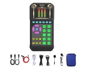 Aboiled Studio for Live Streaming Recording USB Sound Card with Noise Cancellation Plug and Play Compatibility for Live Singing