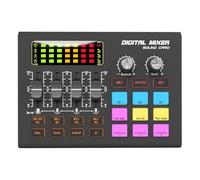 Aboiled SX10 Mixer Live Sound Card Mobile Computer Game Recording Live Microphone Karaoke Instrument Dedicated Audio Console