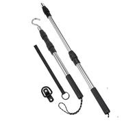 Aboiled Telescopic 40-Inch Attic Pull Down Hook& Rod Kit, Extendable Ladder Pull Down System Includes One Pole Contains