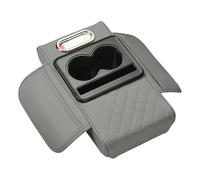 Aboiled Thicken Height Armrest Box Multifunctional Car Armrest Mat Cup Holder Tissue Box Pad Arm Rest Cushion Gray