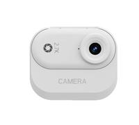 Aboiled Thumb Camera 2.7K Magnetic Charging Thumb Camera Mini Action Cam for Pets Travel Cycling - Portable Pocket Sport White