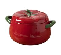 Aboiled Tomato-Shaped Dessert Bowl Ceramic Tableware Pasta Ear Bowl Fruit Salad Bowl Molecular Gastronomy Kitchen Dining Room