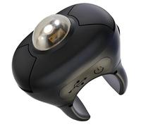 Aboiled Trackball Finger Ring Mouse Wireless Remote Control Mouse 2.4G+Bluetooth Wireless Remote Control Mice for E-Book PPT Speech Mini Air Mouse A