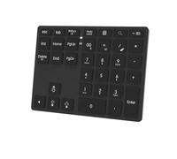 Aboiled Tri-Mode Numpad 7-Color LED Backlit, BT5.0/USB/2.4G Wireless Rechargeable Number Pad 35-Key Scissor Switches Keyboard B