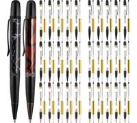 Aboiled Twist Ballpoint Woodturning Pen Kit 30 Pack with Refill Copper for DIY Classroom Supplies Student Friends Gift