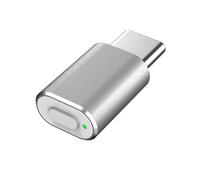 Aboiled Type C Mouse Jiggler Undetectable Mouse Mover USB C Mouse Shaker Simulated Mouse Movement for Keep Computer Awake Silver