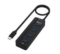 Aboiled USB 3.0 Adapter Multi-Function Splitter Adapter Computer Laptop Docking Station Plug and Play 7 in 1 HUB Splitter Box 5G