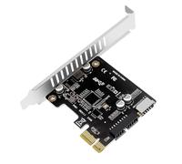 Aboiled USB 3.0 Hub Splitter for PCIE Expansion Card 19Pin for PCI-E to USB 3.0 Hub Extender for PC Laptop