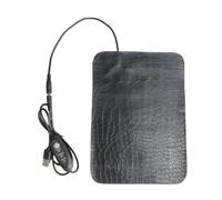 Aboiled USB for Reptiles and Turtles Adjustable 3-Level Temperature Pet Heating Pad Waterproof Anti-Scratch Leather 22x 15CM