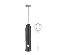 Aboiled USB Rechargeable Electric Milk Frother Mini Handheld Wireless Milk Blending Coffee Stirrer Electric Hand Mixer Black