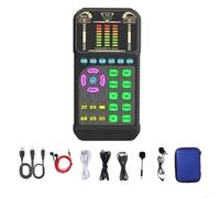 Aboiled USB Sound Card M1 Sound Card with Noise Cancellation and Plugs Play Compatibility for Live Singing