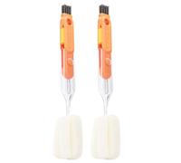 Aboiled Use Multi-Function Cup Brush Five-In-One Sponge Cup Brush Cleaning Brush Insulation Cup Bottle Water Cup Brush Orange