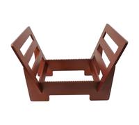 Aboiled Vinyl Record Storage Holder Large Capacity Display Stand with Clear Acrylic Ends Wooden for LP Album Deskop Rack