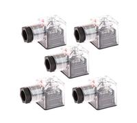 Aboiled Voltage Transparent Universal DC24 Solenoid Coil Plug Hydraulic Valve Accessories 5pc