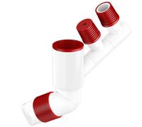 Aboiled Washing Machine Floor Drain Pipe 4 Joint 360° Rotation Sewer Pipe Wall Drainage Insect Proof Anti-Odor Anti-Backflow B