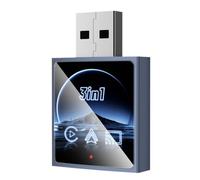 Aboiled Wireless Carplay Adapter Smart Carplay Android Auto Mirror Link 3 In1 USB Dongle Wired Carplay to Wireless Plug and Play